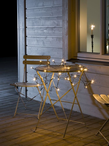 Konstsmide Weihnachtsbeleuchtung  LED Lichternetz 32 bernsteinfarbene Dioden B300 H300