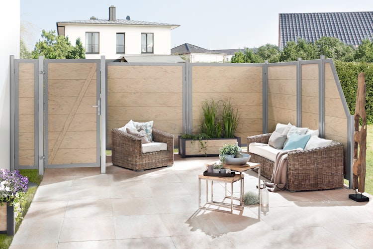 TraumGarten Design WPC Alu Rahmen Anthrazit 900 x 1800 mm