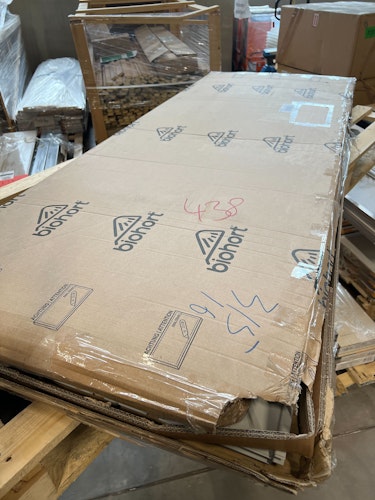 B-Ware Rückwand für Biohort Kaminholzlager Woodstock-quarzgrau-metallic-Gr. 300