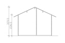 Vorschaubild Skan Holz 45 mm Gartenhaus Esbjerg/Freizeithaus 1/2