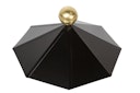 Vorschaubild Wolff Finnhaus Dachhaube für Pavillon Palma 8-eckig in schwarz mit Messingkugel und Platte