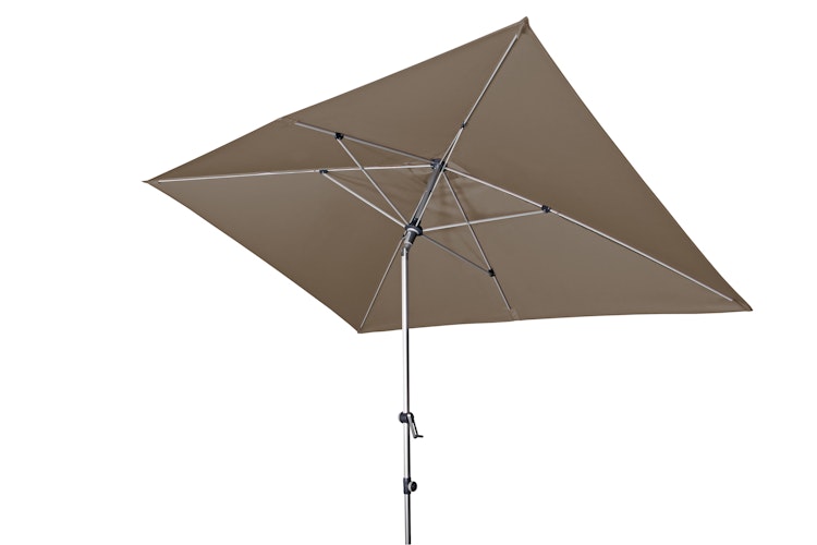 doppler Mittelmastschirm EXPERT 300 x 200 Auto-Tilt, Aluminium Silber / 100 % Polyester 180 g/m²