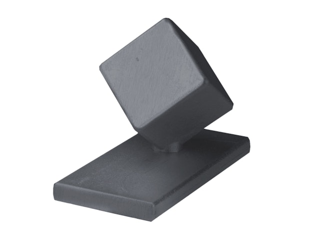 dz Aluminium-Abdeckkappe mit Würfel für Pfosten 60 x40 mm 