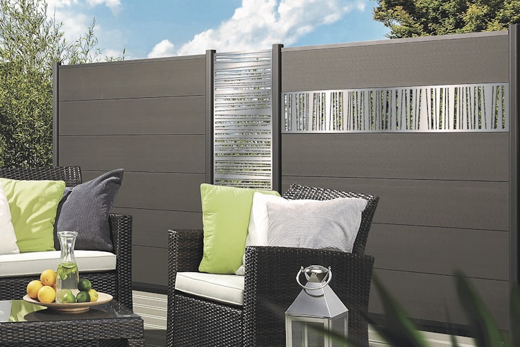 Traumgarten SYSTEM Dekorprofil LINEA Silber