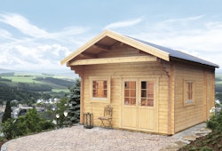 Wolff Finnhaus Gartenhaus Ferienhaus Göteborg 70-C mit Schlafboden Klassik/Modern