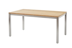 Diamond Garden Tisch SALERNO, Edelstahl gebürstet / Recycled Teak