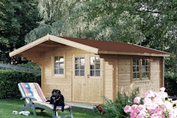 Wolff Finnhaus Gartenhaus Nordkap 44-D isolierverglast XL