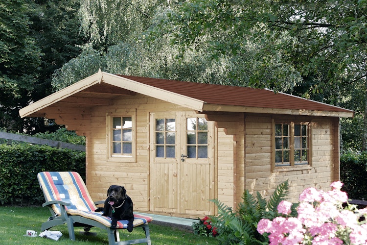 Wolff Finnhaus Gartenhaus Nordkap 44-D isolierverglast XL