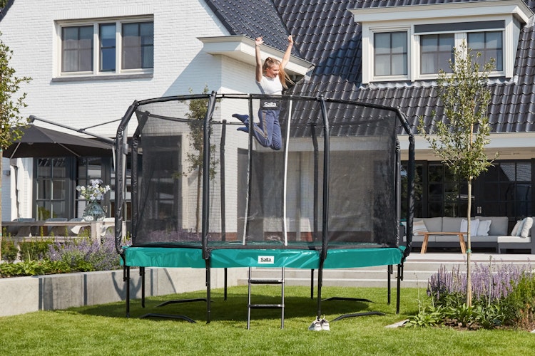 Salta Trampolin First Class Ø 305 cm mit Sicherheitsnetz und Leiter
