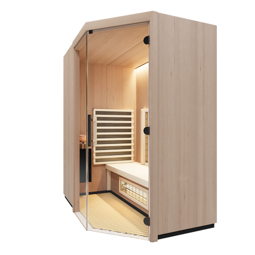 Infraworld Infrarotkabine TrioSol Prima 2 inkl. 5-teiligem gratis Zubehörset