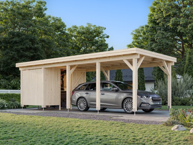 Palmako Carport Karl 23,1 m² mit Geräteraum
