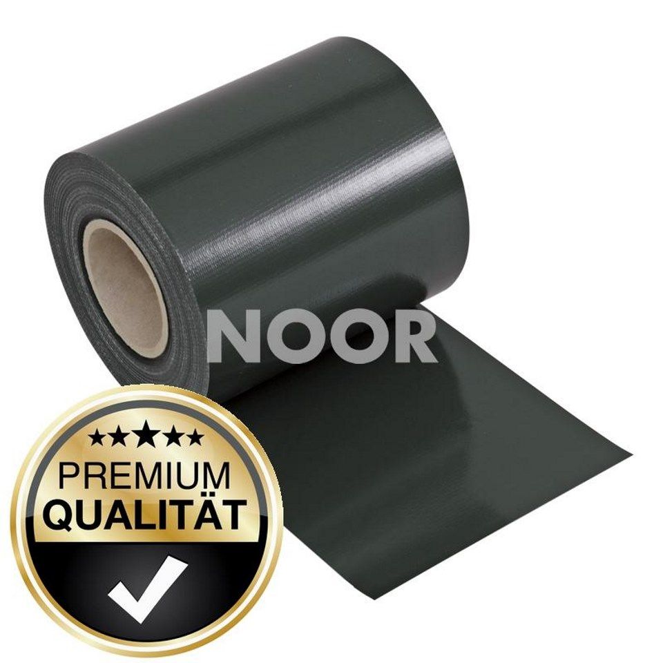 Noor Zaunblende PVC blickdicht 35 Meter inkl. 25 Klemmschienen