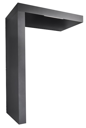 Gutta Rechteckvordach BS Plus 160 Sondermaß inkl. Seitenteil und Briefkasten  (neues Modell)