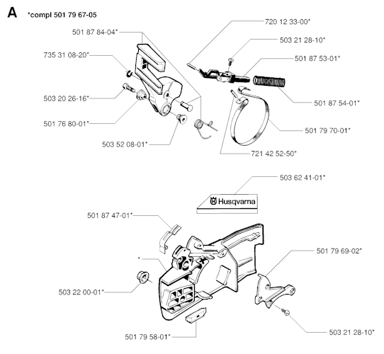 Husqvarna Kettensägen 246, 19944900001-19950600000