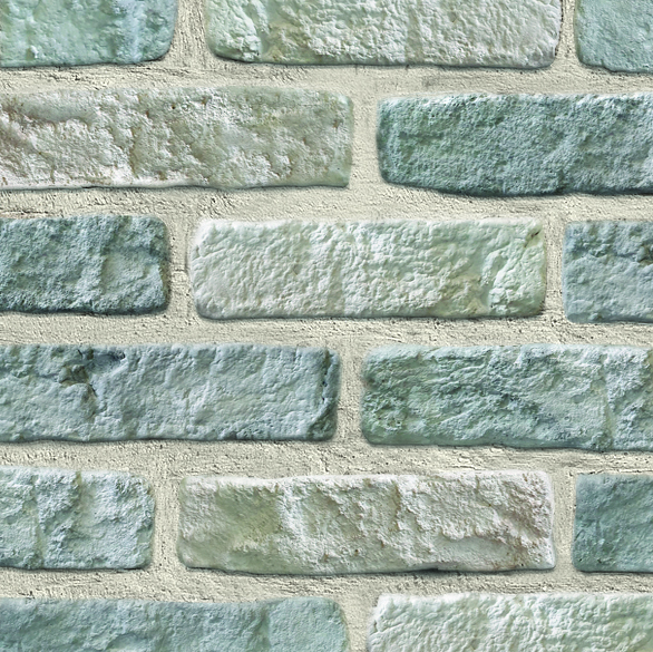 HANDMUSTER DE RYCK Eck- und Steinriemchen - Granulit Graubeigen