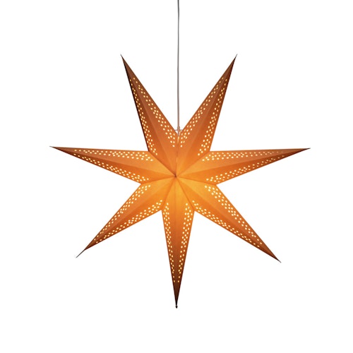 Konstsmide Weihnachtsbeleuchtung  Brauner Papierstern 78cm