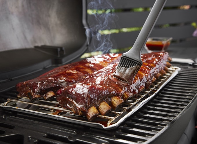 Weber Q3200N+ Gasgrill mit Rollwagen - Black