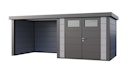 Vorschaubild Telluria Metallgerätehaus Classico 2724 mit Lounge Anbau small