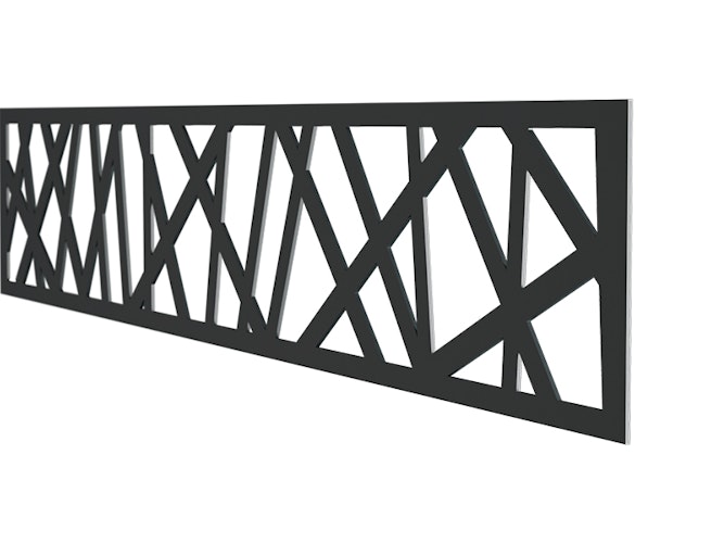 dz VIDUAL Designblech Mikado - 4 x 260 x 1730 mm Anthrazitgrau RAL 7016