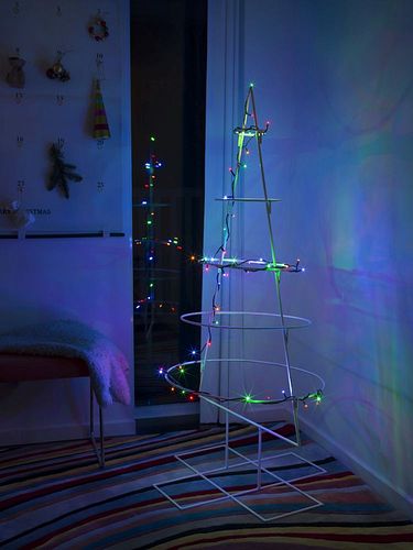 Konstsmide Weihnachtsbeleuchtung  Micro LED Lichterkette 10 bunte Dioden
