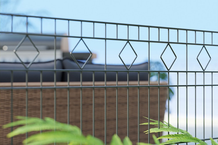 dz Schmuckzaunset Residenz MALAGA 6/5/6 Pfosten VAP mit Profilabdeckschiene