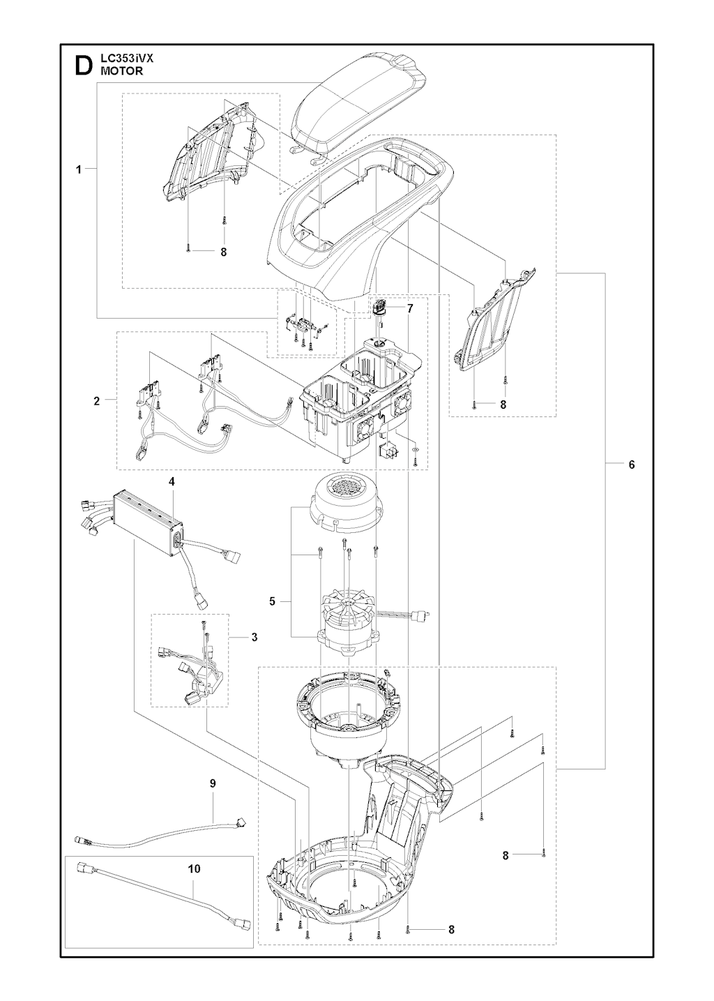 Explosionszeichnung Ersatzteile