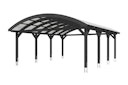 Vorschaubild Skan Holz Franken - Bogendach Doppelcarport aus Leimholz Breite 635 cm