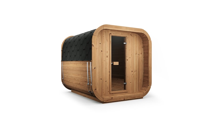 Weka Design Saunahaus Laadi 3 mit Thermoholz - 28/42 mm