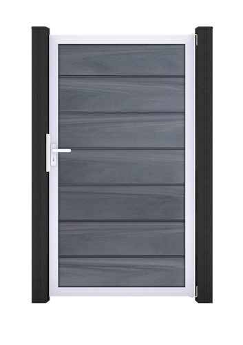 GroJa Solid Grande Premium Tor Standard 1-flügelig mit Aluminiumrahmen