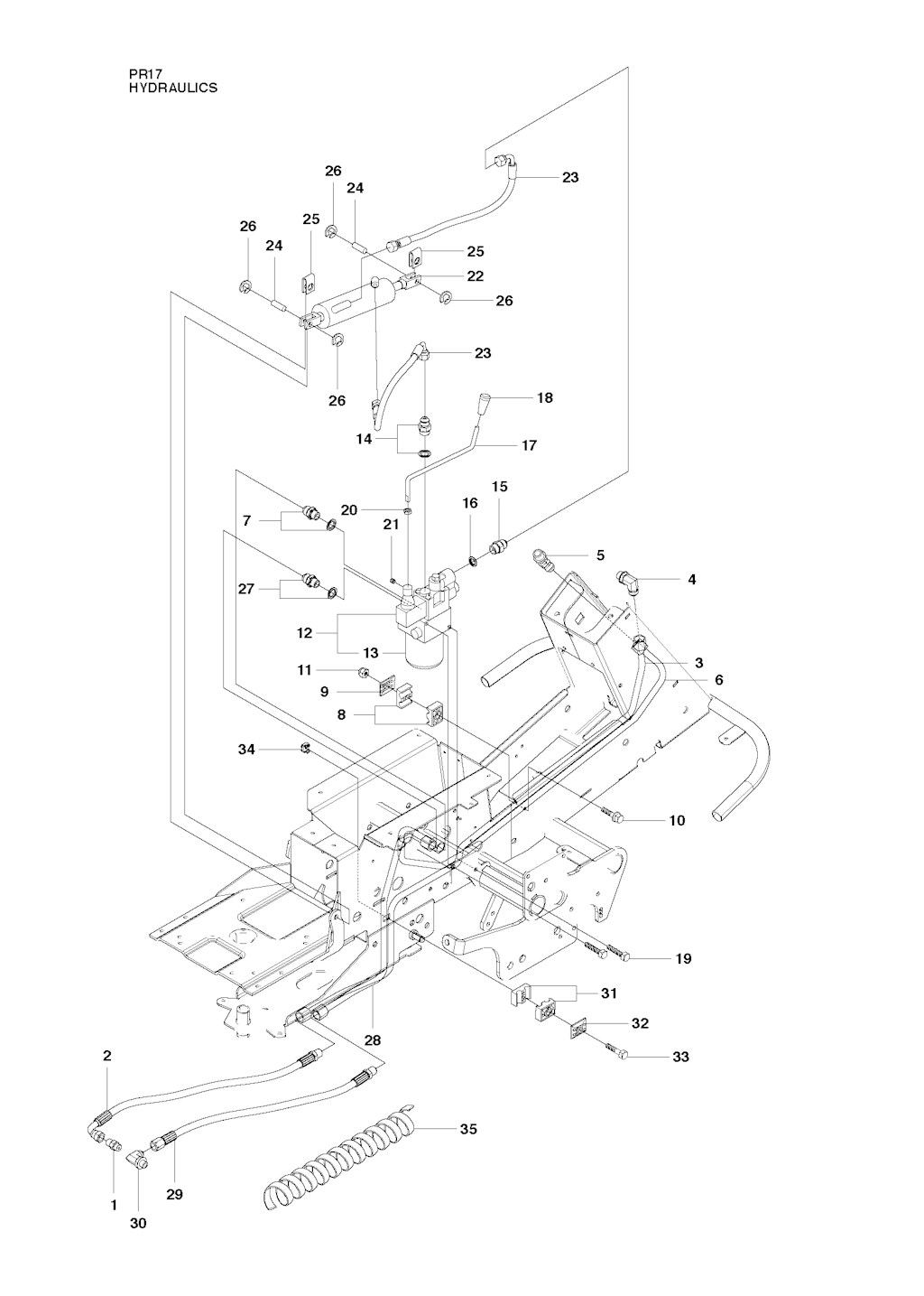Explosionszeichnung Ersatzteile