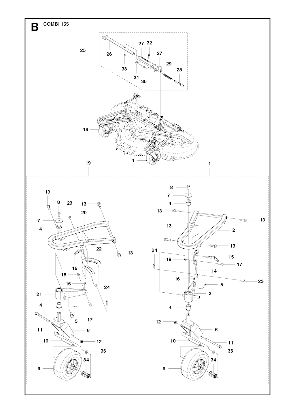 Explosionszeichnung Ersatzteile