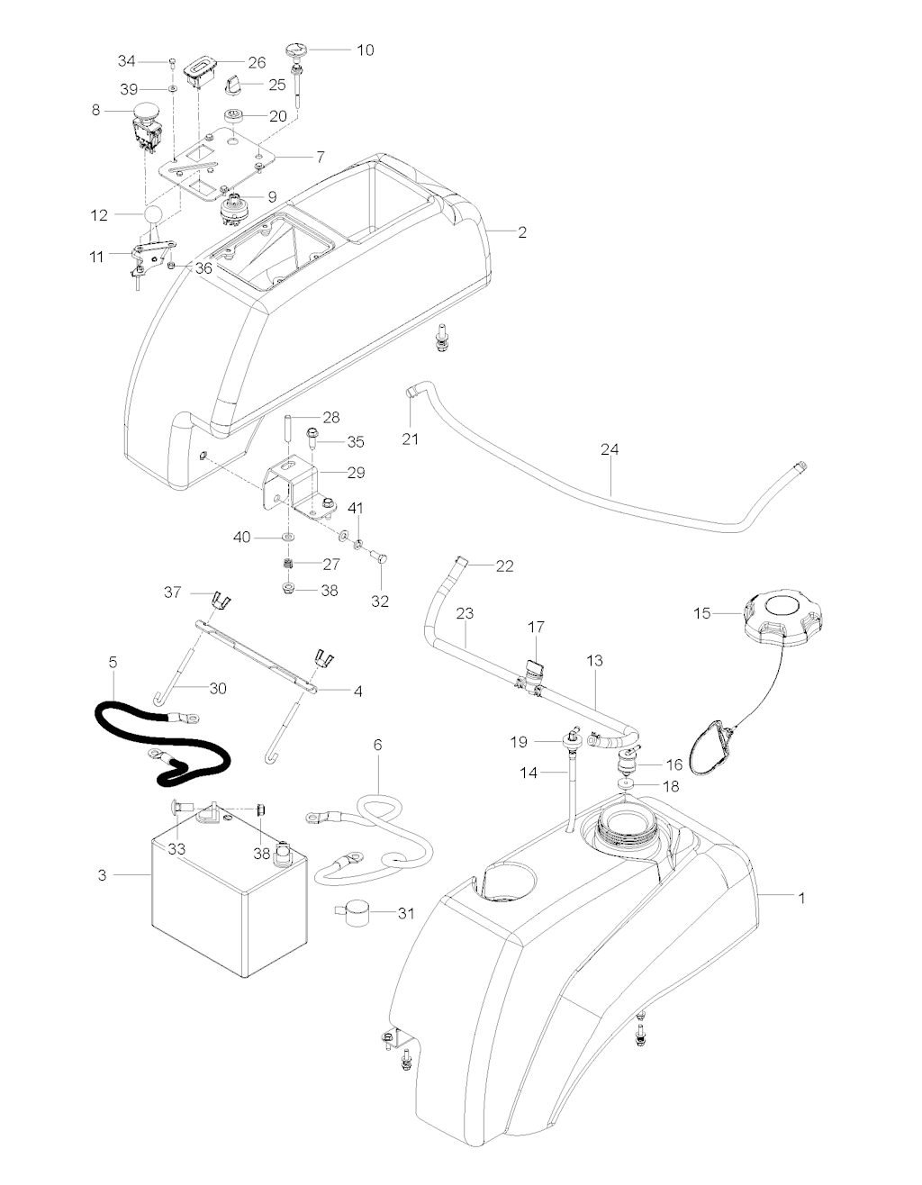 Explosionszeichnung Ersatzteile