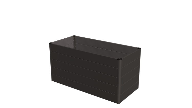 GroJa Lumino Stecksystem Hochbeet 150 x 70 x 75 cm Anthrazit DB 703