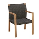 Vorschaubild Apple Bee Armlehnstuhl SQUARE, Teak Natural / Rope Charcoal / Kissen BEE WETT (100 % Polypropylen) Charcoal - Abverkauf