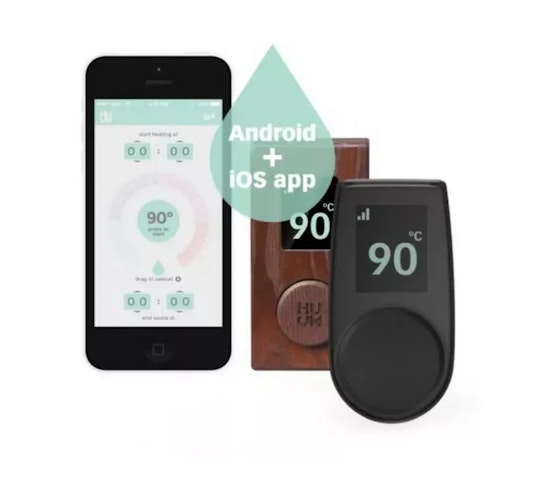 Karibu 9 kW Saunaofen finnisch anthrazit inkl. Huum WLAN Steuergerät mit App-Steuerung