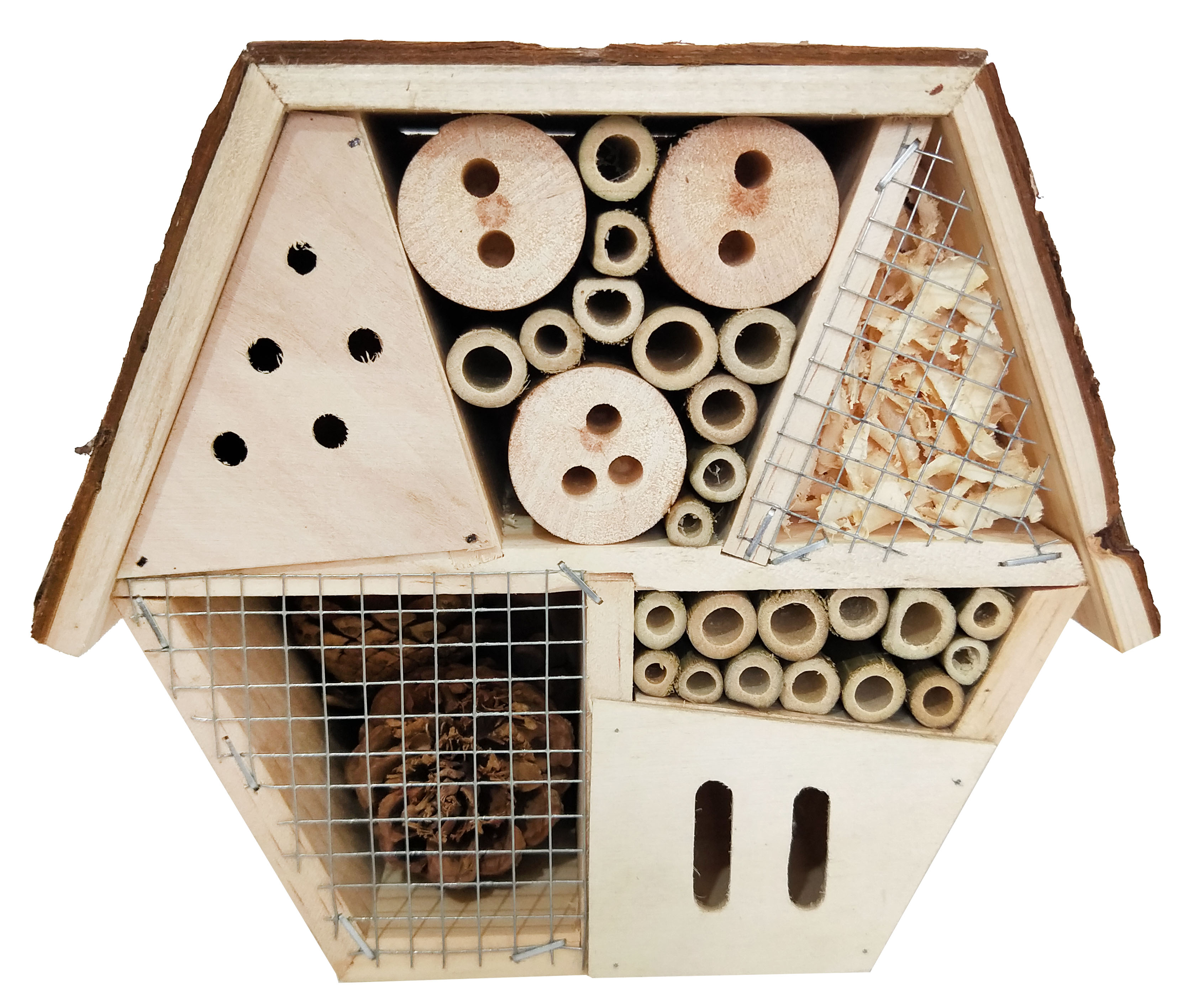 Garden Pleasure Insektenhotel 21 x 10 x 17 cm, Kiefer / Bambus - Auslaufartikel