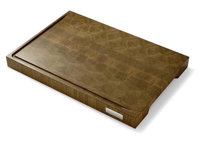 Nesmuk Schneidebrett mit Saftrinne XL, Eiche geräuchert