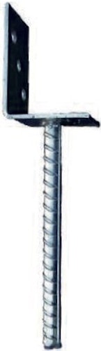 T&J L-Pfostenträger 9x9 cm - verzinkt