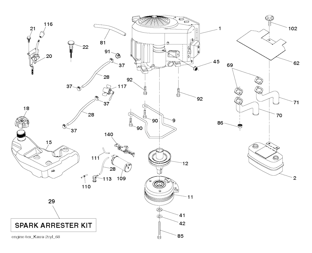 Explosionszeichnung Ersatzteile