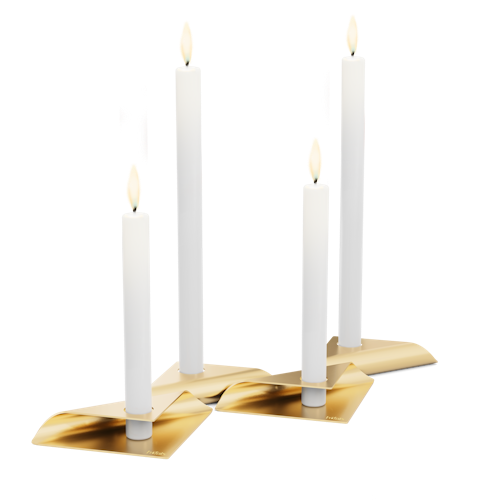 höfats Kerzenhalter SQUARE CANDLE gold