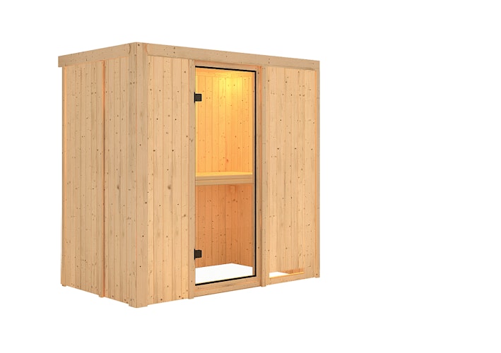 Karibu Sauna Variado mit Fronteinstieg 68 mm inkl. gratis Sauna-Zubehörset im Wert von 234,94 €
