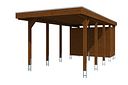 Vorschaubild Skan Holz Carport Friesland 320x708 cm mit Abstellraum Set B