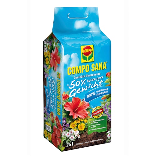 COMPO SANA Qualitäts-Blumenerde ca. 50% weniger Gewicht