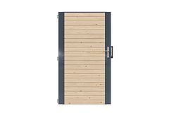 Karibu Sichtschutzzaun Blickdicht Einzeltor 1070 x 1850 mm Zubehörbild