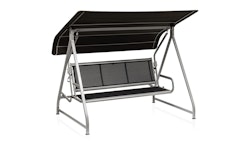 B-Ware Kettler Hollywoodschaukel PARADISO, Aluminium Silber / Outdoorgewebe Lakritz