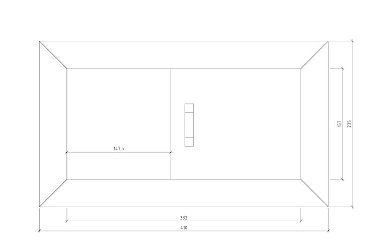 Weka Lüftungsschieber B 41 x H 23,5 cm