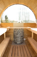 Wolff Finnhaus Aufschlag für Halbrundglas Ø 235 cm für Saunafässer