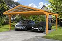 Vorschaubild Skan Holz Westerwald Design Doppelcarport aus Leimholz Breite 570 cm
