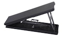Vorschaubild Garden Pleasure Gartenmöbel Set VENTANA, Klapptisch 180 x 74 cm + 2 Klappbänke, Stahl Dunkelgrau / Kunststoff Schwarz