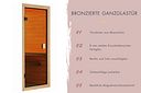 Vorschaubild Karibu Sauna Valida  (Eckeinstieg) - 28 mm Massivholz Aktionssauna 230 Volt Plug & Play